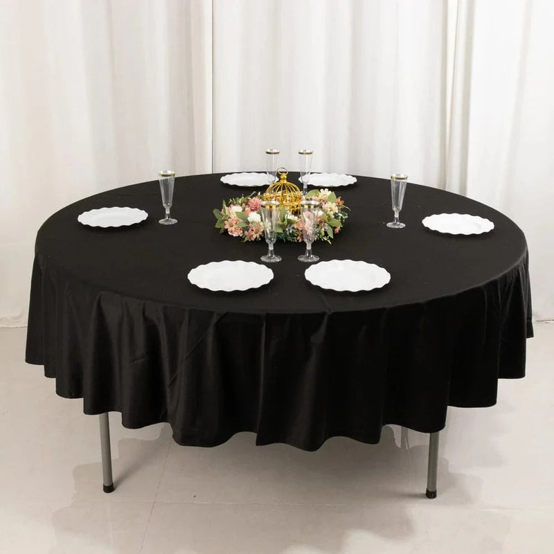 90" Premium Scuba Round Tablecloth