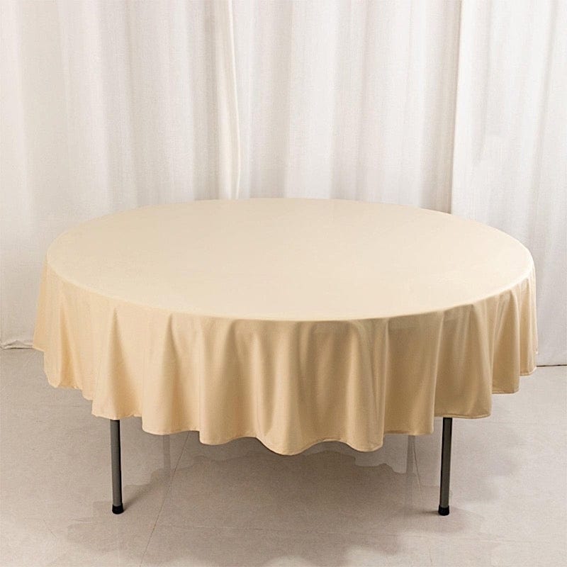 90" Premium Scuba Round Tablecloth