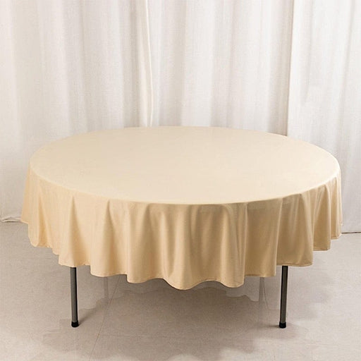 90" Premium Scuba Round Tablecloth