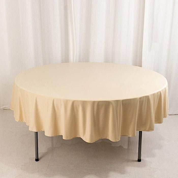 90" Premium Scuba Round Tablecloth