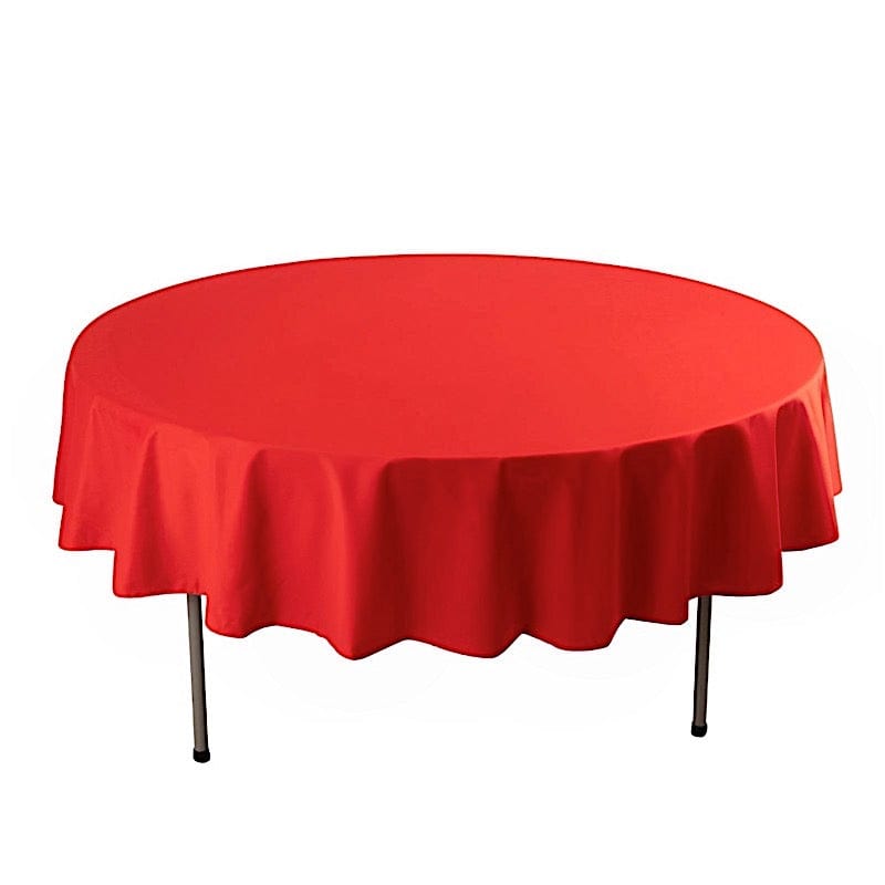 90" Premium Scuba Round Tablecloth TAB_SCUBA_90_RED