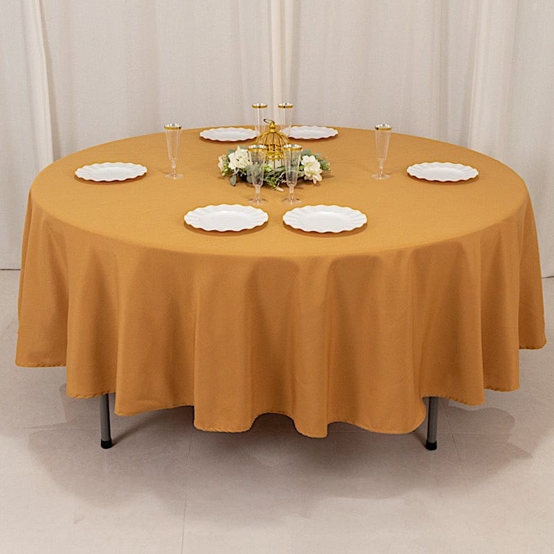 90" Round Tablecloth Premium Polyester Table Cover