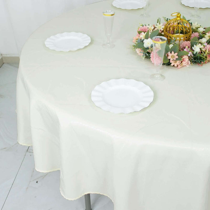90" Round Tablecloth Premium Polyester Table Cover