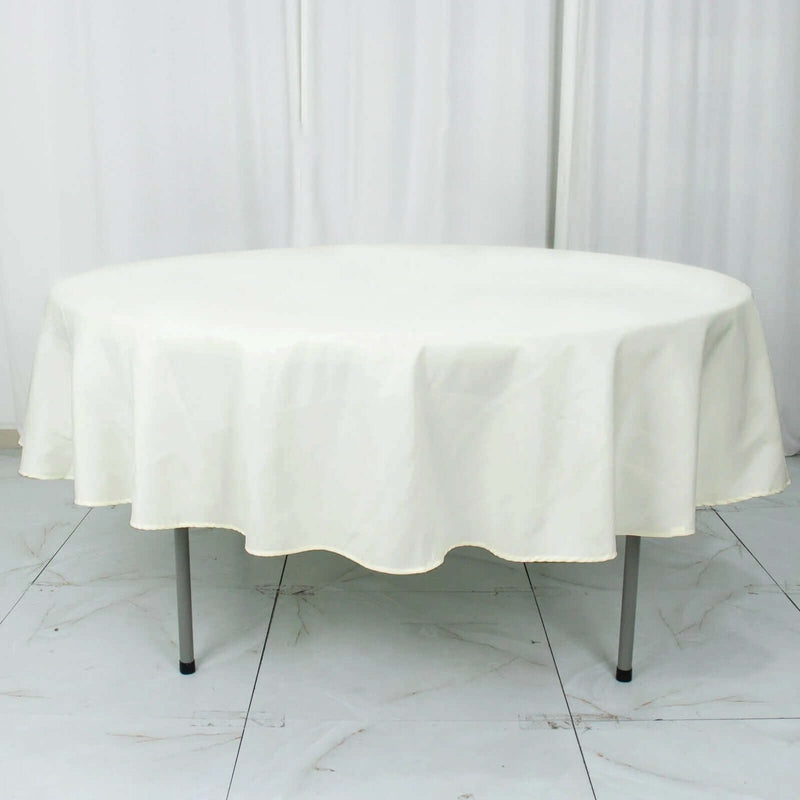 90" Round Tablecloth Premium Polyester Table Cover