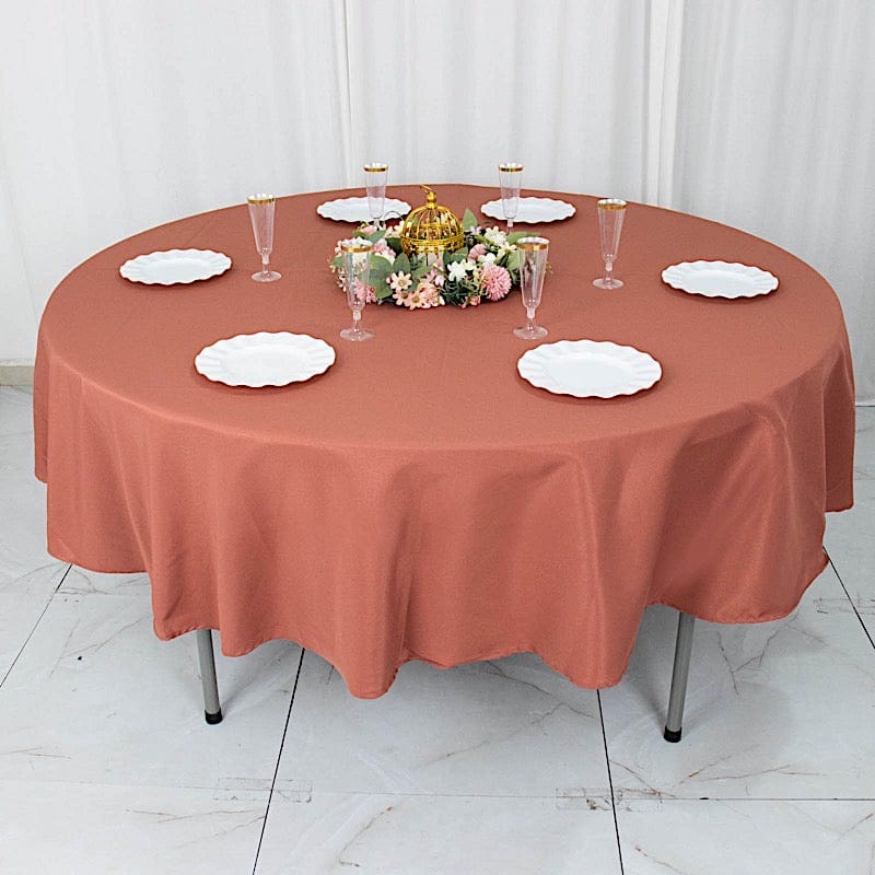 90" Round Tablecloth Premium Polyester Table Cover