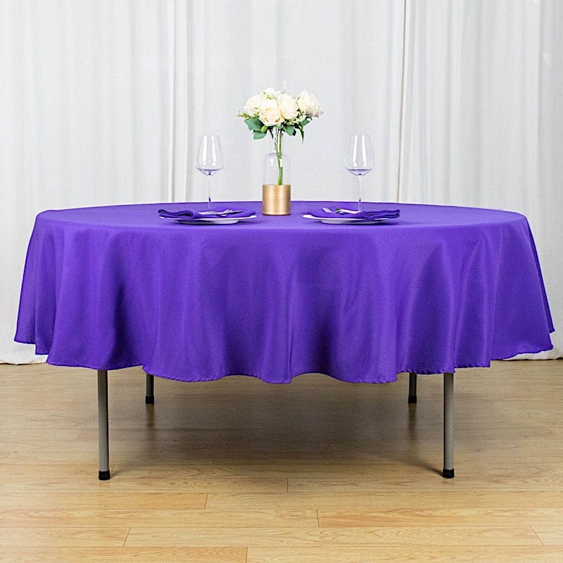 90" Round Tablecloth Premium Polyester Table Cover