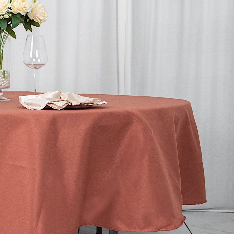 90" Round Tablecloth Premium Polyester Table Cover