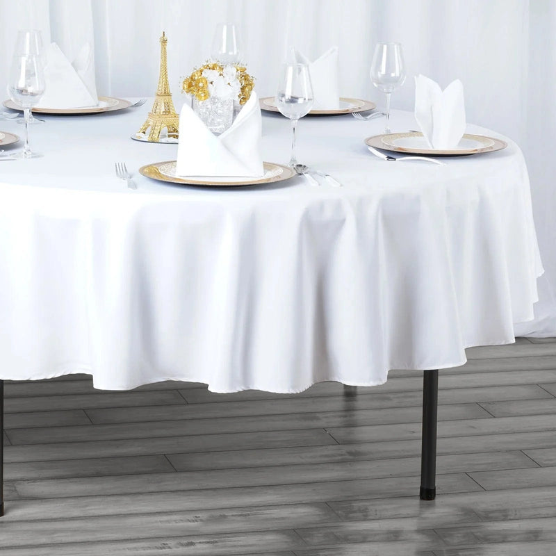 90" Round Tablecloth Premium Polyester Table Cover