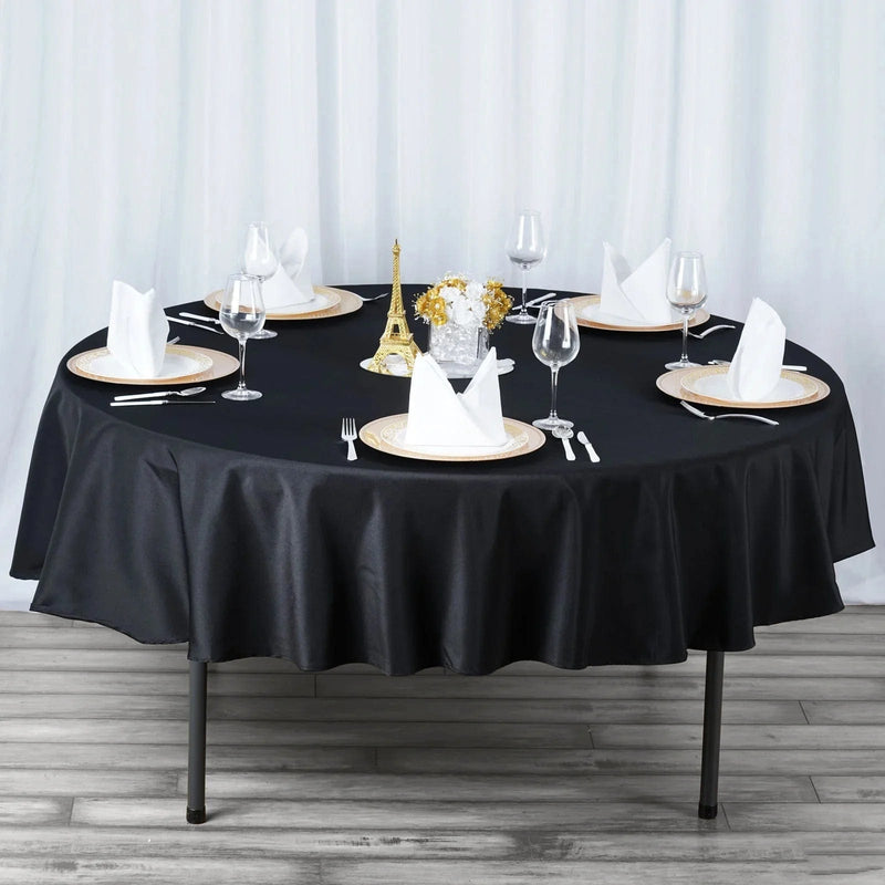 90" Round Tablecloth Premium Polyester Table Cover