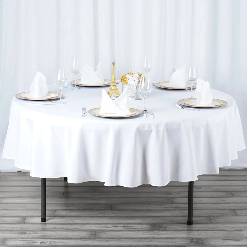 90" Round Tablecloth Premium Polyester Table Cover