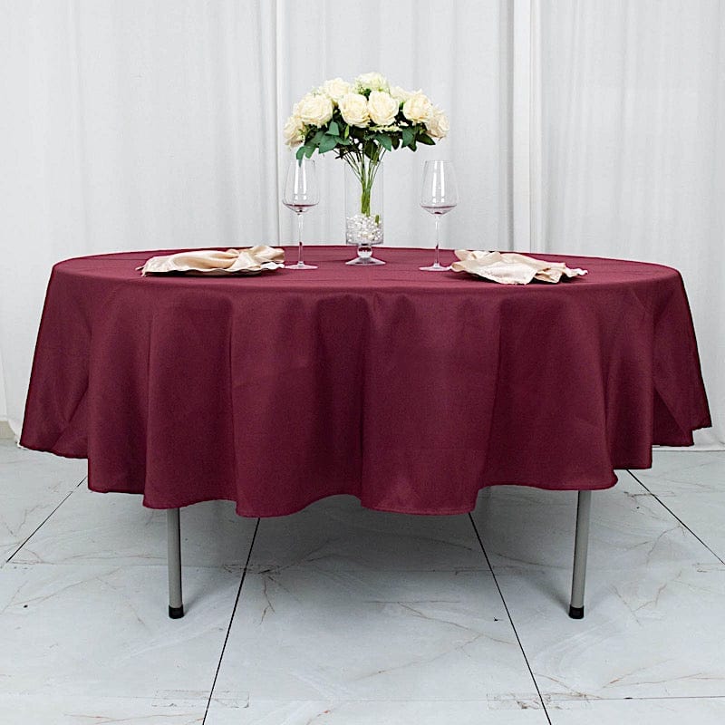 90" Round Tablecloth Premium Polyester Table Cover