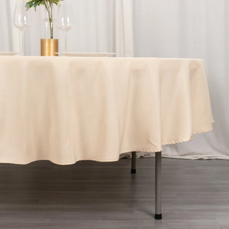 90" Round Tablecloth Premium Polyester Table Cover