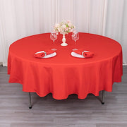 90" Round Tablecloth Premium Polyester Table Cover