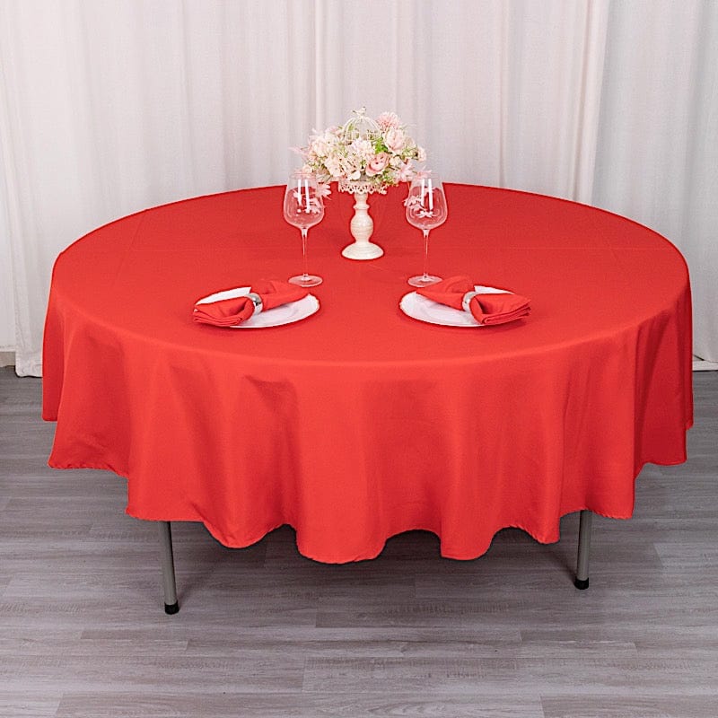90" Round Tablecloth Premium Polyester Table Cover