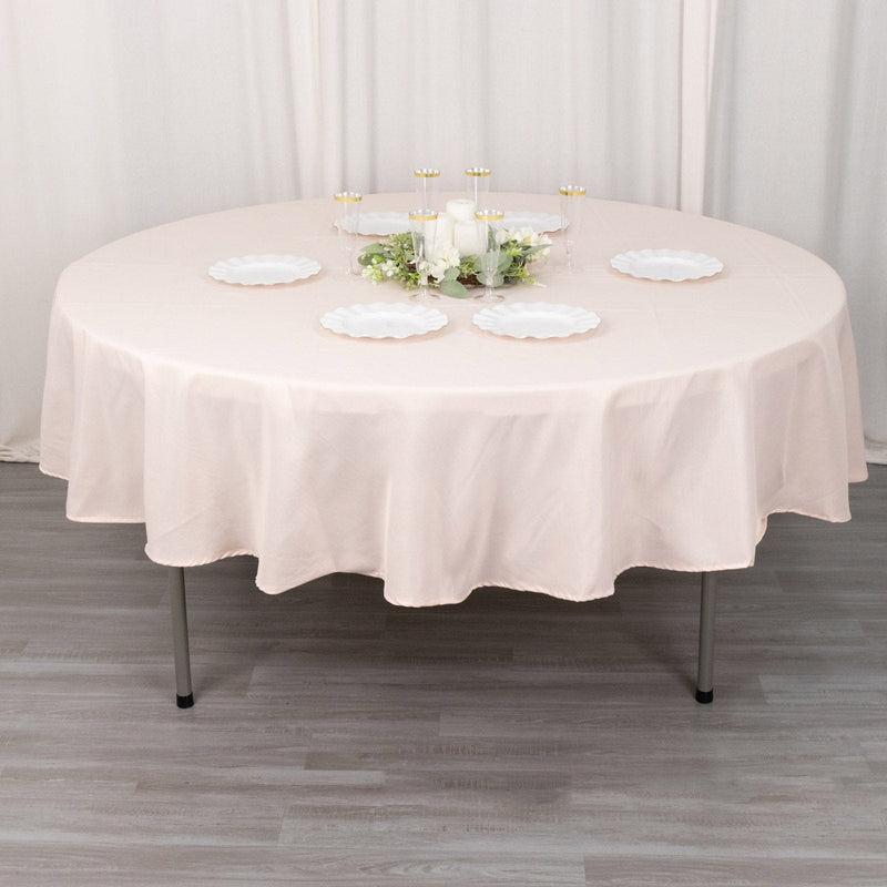 90" Round Tablecloth Premium Polyester Table Cover