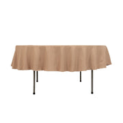 90" Round Tablecloth Premium Polyester Table Cover TAB_90_NUDE_PRM