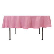 90" Round Tablecloth Premium Polyester Table Cover TAB_90_PINK_PRM