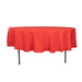90" Round Tablecloth Premium Polyester Table Cover TAB_90_RED_PRM