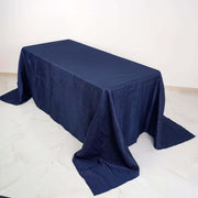 90" x 132" Accordion Metallic Crinkled Taffeta Rectangular Tablecloth
