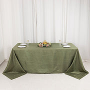90" x 132" Accordion Metallic Crinkled Taffeta Rectangular Tablecloth