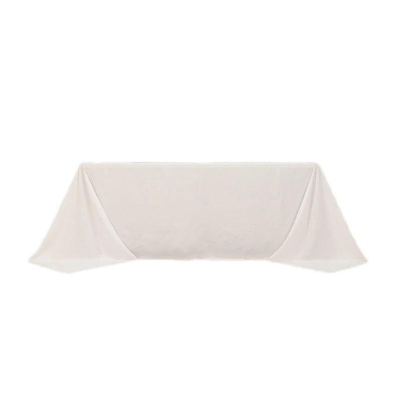 90" x 132" Cotton Blend Rectangular Tablecloth for Weddings and Events