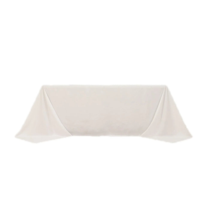 90" x 132" Cotton Blend Rectangular Tablecloth for Weddings and Events