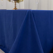 90" x 132" Cotton Blend Rectangular Tablecloth for Weddings and Events