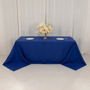 90" x 132" Cotton Blend Rectangular Tablecloth for Weddings and Events