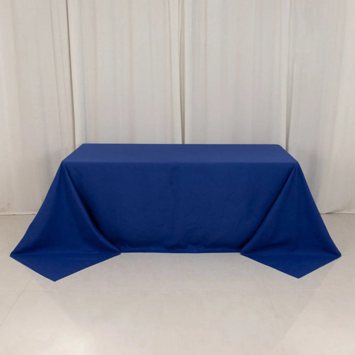 90" x 132" Cotton Blend Rectangular Tablecloth for Weddings and Events