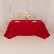 90" x 132" Cotton Blend Rectangular Tablecloth for Weddings and Events