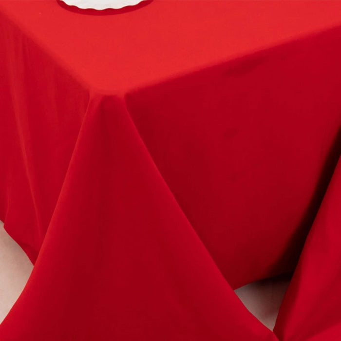 90" x 132" Cotton Blend Rectangular Tablecloth for Weddings and Events