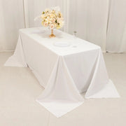 90" x 132" Cotton Blend Rectangular Tablecloth for Weddings and Events