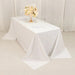 90" x 132" Cotton Blend Rectangular Tablecloth for Weddings and Events
