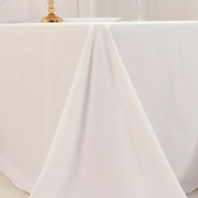 90" x 132" Cotton Blend Rectangular Tablecloth for Weddings and Events