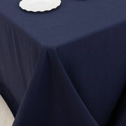 90" x 132" Cotton Blend Rectangular Tablecloth for Weddings and Events