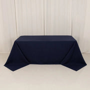 90" x 132" Cotton Blend Rectangular Tablecloth for Weddings and Events