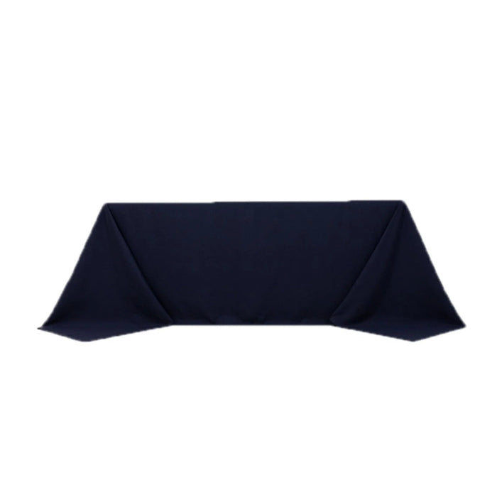 90" x 132" Cotton Blend Rectangular Tablecloth for Weddings and Events