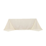 90" x 132" Cotton Blend Rectangular Tablecloth for Weddings and Events