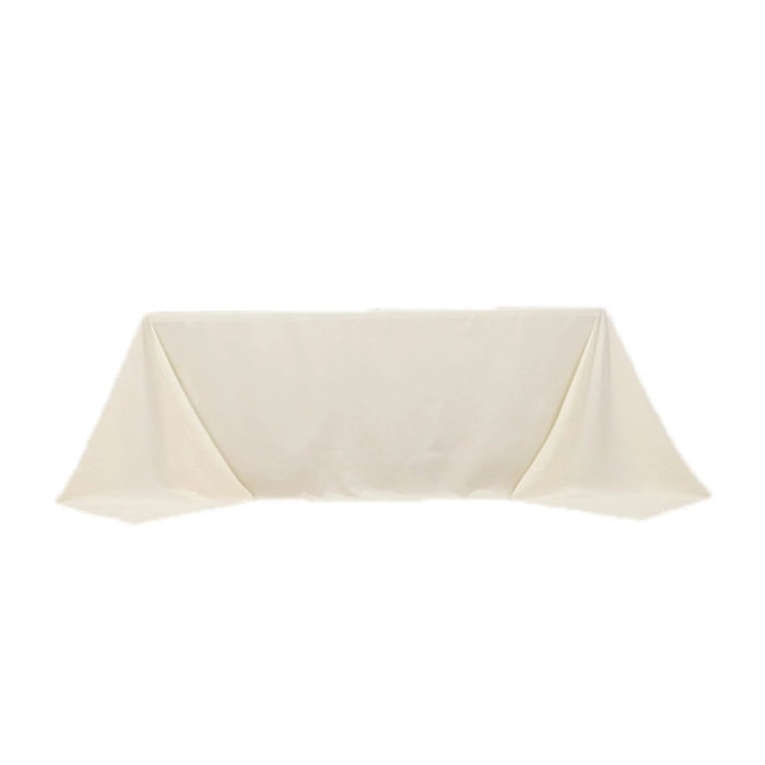 90" x 132" Cotton Blend Rectangular Tablecloth for Weddings and Events