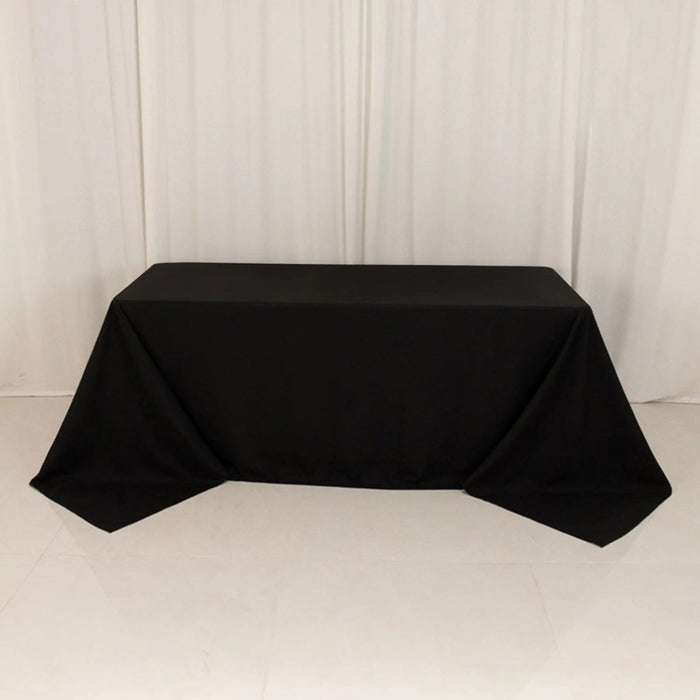 90" x 132" Cotton Blend Rectangular Tablecloth for Weddings and Events