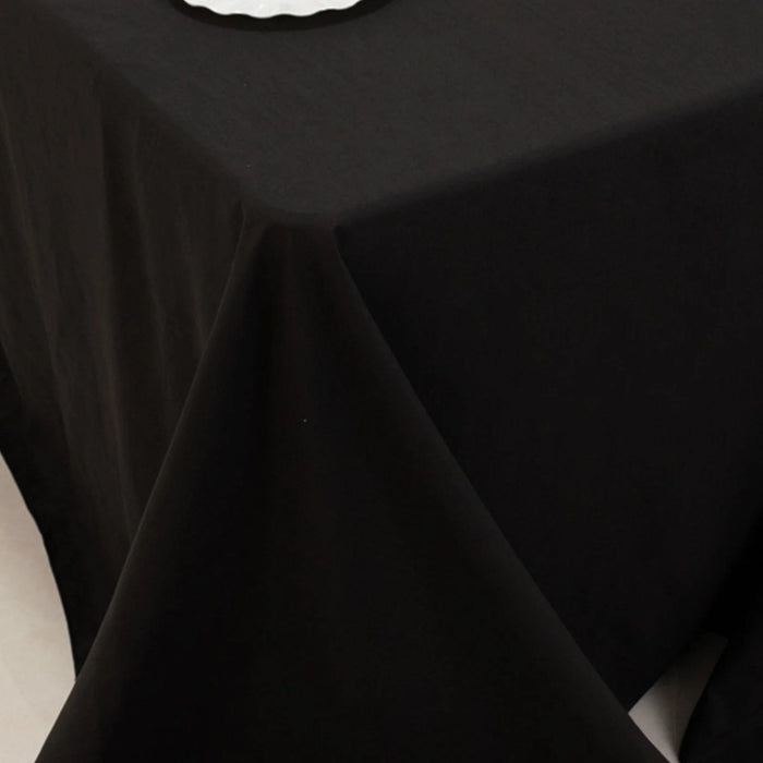 90" x 132" Cotton Blend Rectangular Tablecloth for Weddings and Events