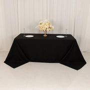 90" x 132" Cotton Blend Rectangular Tablecloth for Weddings and Events