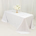 90" x 132" Fire Retardant Scuba Polyester Rectangle Tablecloth