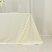 90" x 132" Fire Retardant Scuba Polyester Rectangle Tablecloth