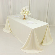 90" x 132" Fire Retardant Scuba Polyester Rectangle Tablecloth