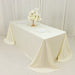 90" x 132" Fire Retardant Scuba Polyester Rectangle Tablecloth