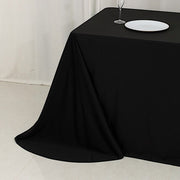 90" x 132" Fire Retardant Scuba Polyester Rectangle Tablecloth