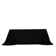 90" x 132" Fire Retardant Scuba Polyester Rectangle Tablecloth TAB_SCUBA_IFR_90132_BLK