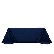 90" x 132" Fire Retardant Scuba Polyester Rectangle Tablecloth TAB_SCUBA_IFR_90132_NAVY