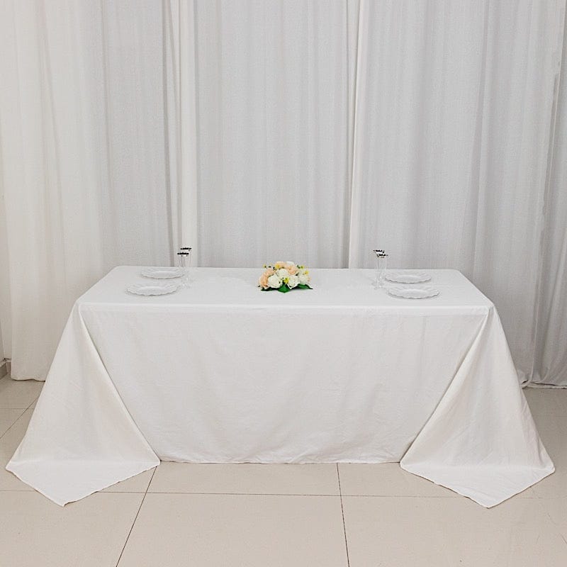 90" x 132" High Quality Cotton Rectangular Tablecloth